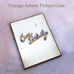 Rare Vintage “Our Family” Address/ Photo case